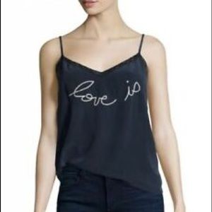Zadig & Voltaire Silk Cami with Embroidery